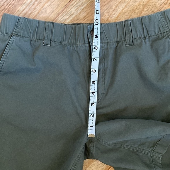 L.L. Bean Womens Shorts Khaki Chino Utility Cargo Cotton Sz 12 Gorpcore hiking - Picture 6 of 12